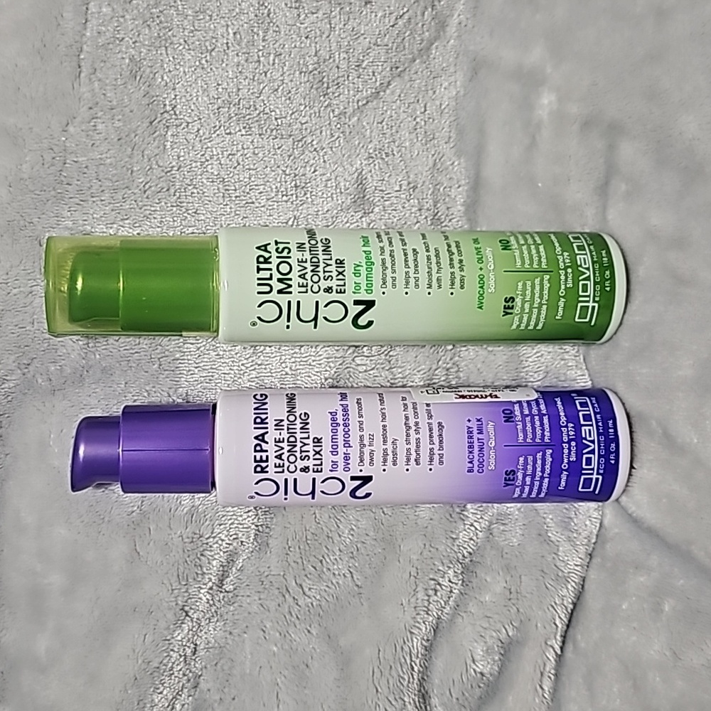 Giovanni Leave-in Conditioner and Styling Elixir Set